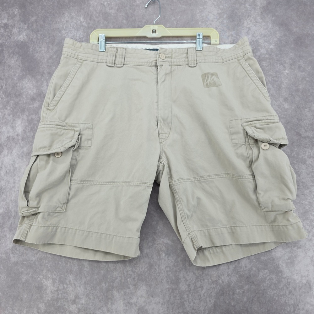 Ralph Lauren Classic Polo Chino Cargo Shorts Mens 40 Khaki Tan Cotton Fits 42
